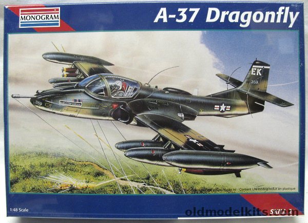 Monogram 1/48 A-37 Dragonfly - USAF or South Vietnam Air Force, 85-5486 plastic model kit